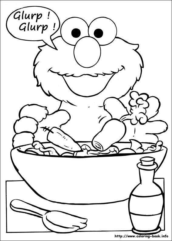 Sesame Street coloring picture